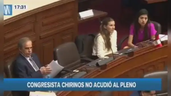 Patricia Chirinos no acudió al Pleno tras ser denunciada y destaparse red criminal de fiscal Benavides