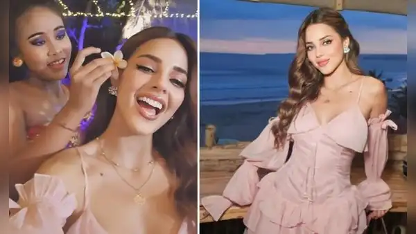 Luciana Fuster causa revuelo al llegar a Bali: policías la escoltaron por la isla
