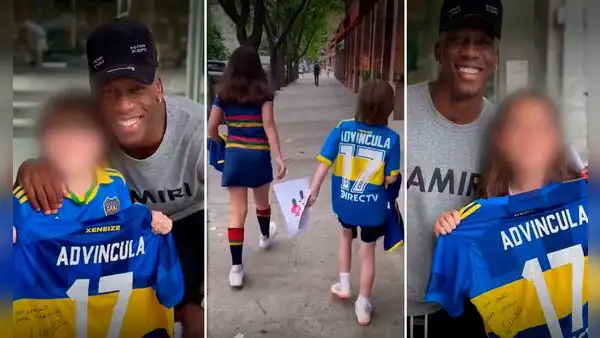 Luis Advíncula hizo emocionar a 2 pequeños hinchas de Boca Juniors al cumplir noble gesto