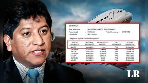 Gutiérrez salió del país a pocas horas de llegar de viaje en medio de cuestionamientos por red criminal