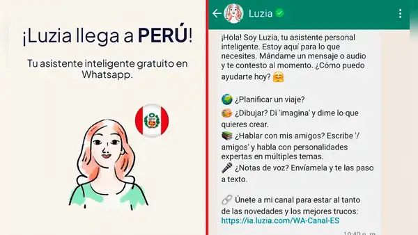 Luzia, el ChatGPT de WhatsApp, llega a Perú: ¿cómo utilizar esta IA y qué puede hacer?