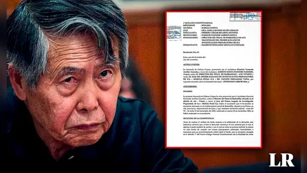 Poder Judicial rechaza nuevo habeas corpus a favor de Alberto Fujimori