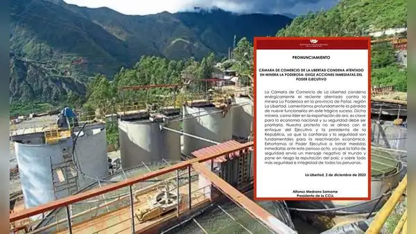 Mineros ilegales asesinan a 9 trabajadores de minera La Poderosa en La Libertad