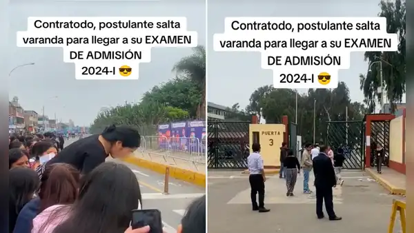 Postulante salta baranda de seguridad de la UNMSM para llegar a tiempo a su examen de admisión