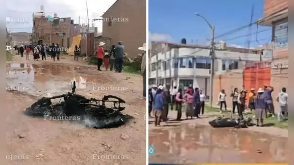 Sujetos negaron haber arrastrado a joven para robarle, pero cámara los delata y los linchan en Puno