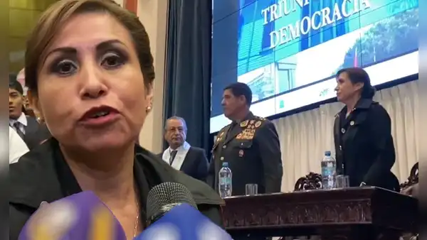 Patricia Benavides asiste a evento junto a jefe del Comando Conjunto de FF. AA.