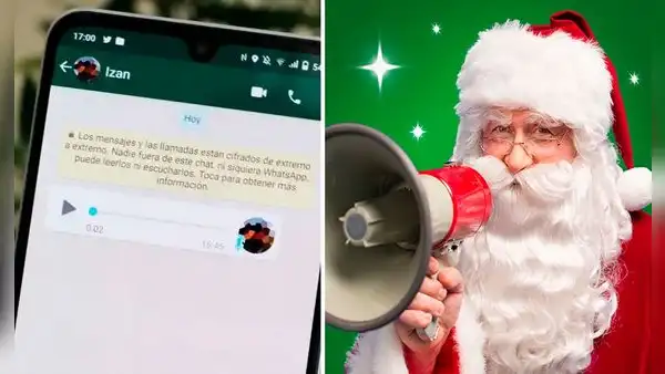 WhatsApp: ¿cómo crear audios con la voz de Papá Noel para saludar a tus amigos en Navidad?