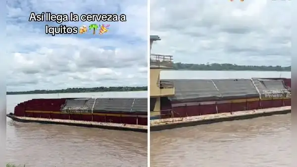 Muestran cómo llega gran cantidad de cerveza a Iquitos y usuarios enloquecen: "Para 3 días nomás"