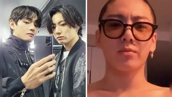 BTS: Taehyung y Jungkook se lucen sin camiseta y con la cabeza rapada antes de ir al Ejército
