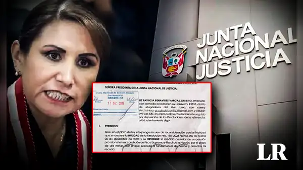 Patricia Benavides solicita a la JNJ que revoque suspensión en su contra