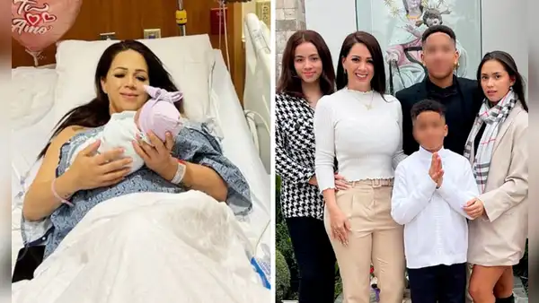 Hijos de Melissa Klug enternecen las redes por gesto con su hermana recién nacida