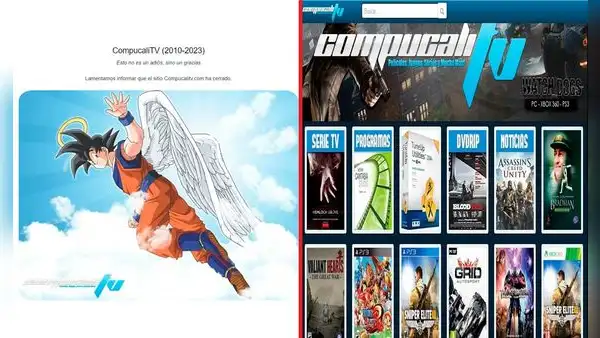 CompucaliTV cierra luego de 13 años: adiós a la web de juegos, softwares y películas piratas