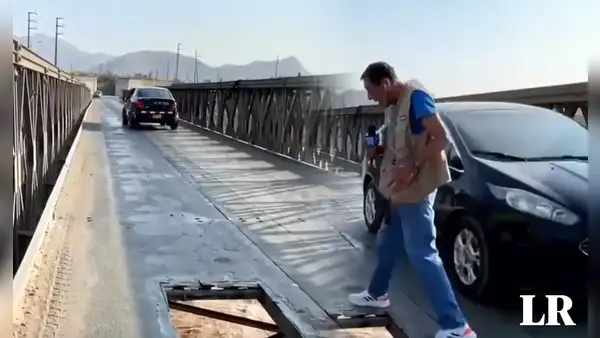 Conductores arriesgan sus vidas por mal estado de puente que une Santa Clara y Ate