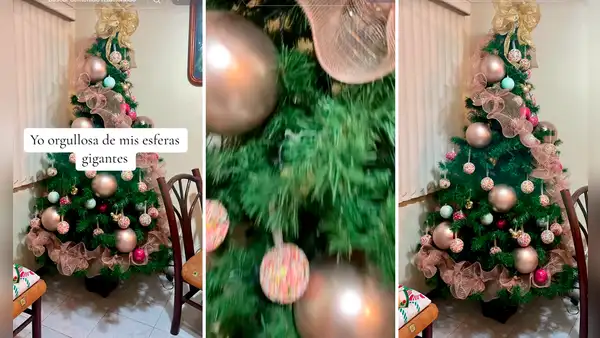 Peruana encuentra creativa forma de adornar su árbol y en redes la trolean: "¿Llegará a Navidad?"