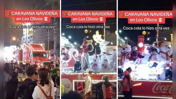 Coca Cola sorprende con caravana navideña por las calles de Los Olivos: “Pasen por todos los distritos”