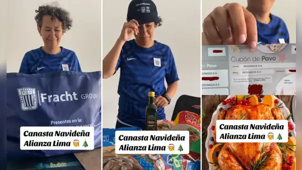 Exfutbolista peruana muestra canasta navideña de ALIANZA LIMA y usuarios reaccionan: “Faltan los focos y bengalas”