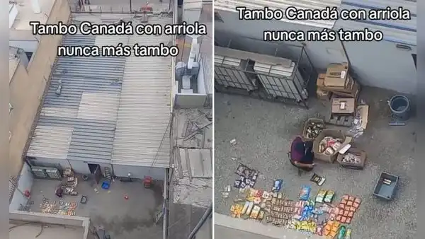 Trabajadora de Tambo en PERÚ separa productos en el piso y en redes sociales le dicen: “Es merma”