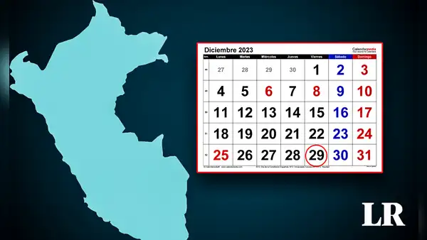 ¿Cuál es la única región del Perú que tendrá feriado el 29 de diciembre y por qué?