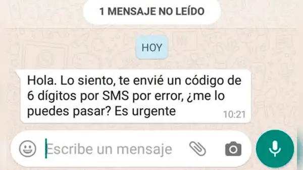Te llegó mi clave por error: la 'inocente' petición con la que podrían robar tu cuenta de WhatsApp