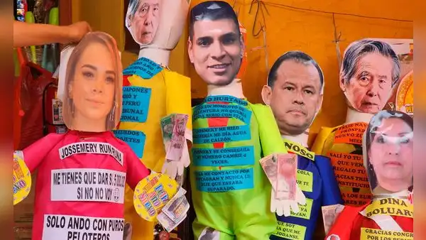 Piñatas con el rostro de Dina Boluarte y Alberto Fujimori entre las más vendidas para fin de año