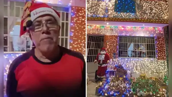 Familia arma nacimiento en la puerta de su casa desde hace 25 años: "El verdadero espíritu navideño”