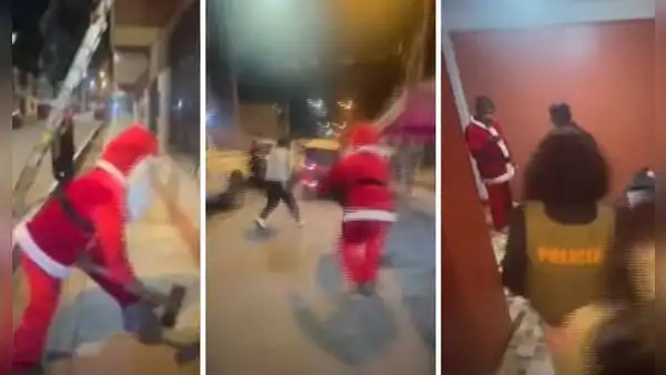 Huaral: disfrazados de Papá Noel, PNP captura a organización criminal Los Renos del Mal