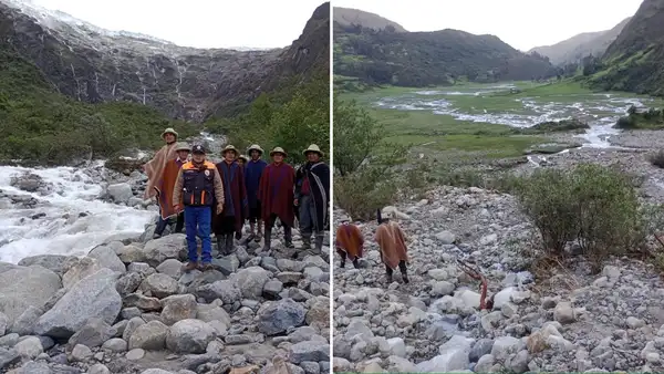¡Glaciar se desprende en Áncash! Caída provocó desborde de río y muerte de 2 animales