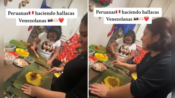 Peruanas preparan plato tradicional de Venezuela y sorprenden en redes: "Mi primera hallaca"