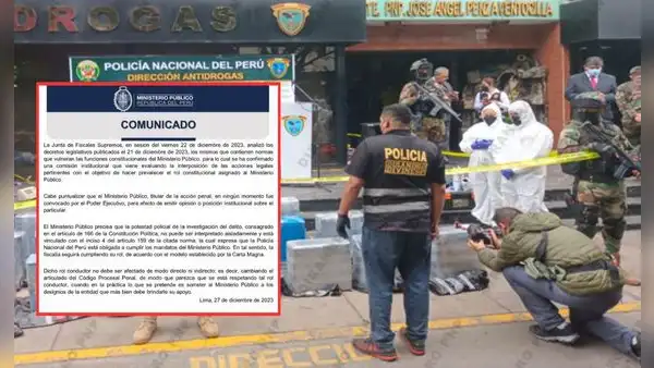 Fiscalía tomará acciones legales por nuevas funciones de la Policía en investigación del delito