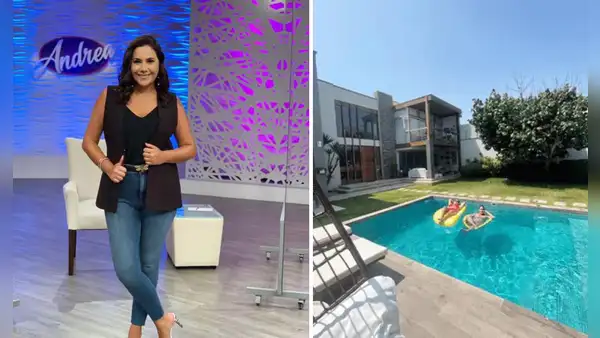 Andrea Llosa: ¿cómo luce la LUJOSA casa con piscina y bar privado de la periodista de ATV?
