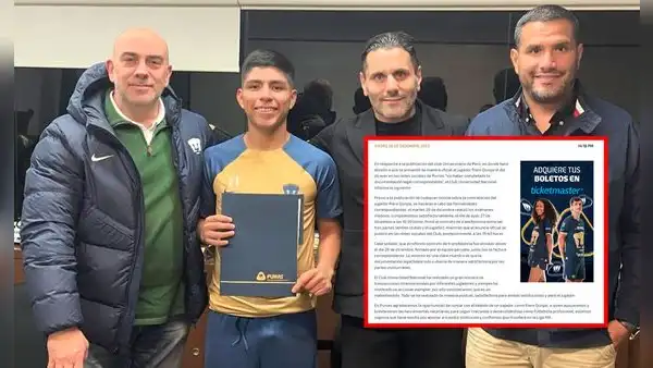 Pumas y su fuerte respuesta a Universitario por calificarlo como "poco serio" al presentar a Piero Quispe