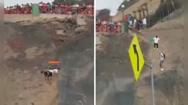 Barranco: bañistas arriesgan su vida al bajar desde acantilado de Costa Verde para entrar a playas