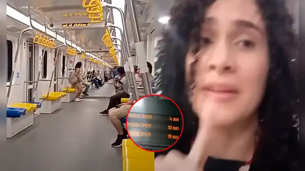 Venezolana sube a la Línea 2 del Metro de Lima por primera vez y afirma: “Te transportas con menos estrés”