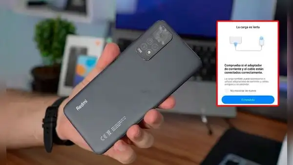 La carga es lenta: ¿qué hacer si tu celular Xiaomi, Redmi o Poco muestra este mensaje?