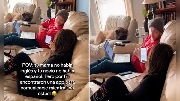 Novio no habla español y la madre de su pareja no sabe inglés, pero se comunican de peculiar forma