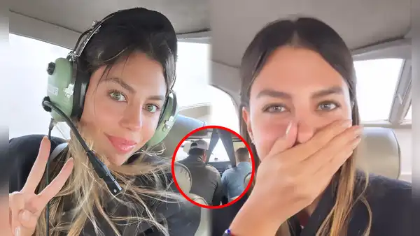 Alondra García presenta a su novio en romántica cita por los cielos en avioneta privada