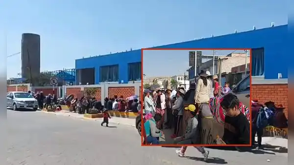 Padres duermen en la calle para conseguir vacantes en colegio estatal en Arequipa