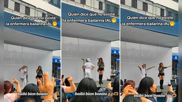 Enfermera del Instituto Arzobispo Loayza sacó los pasos prohibidos en feria laboral: “Se robó el show”