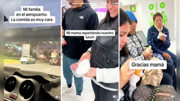 Prepara sándwiches y los lleva al aeropuerto para comérselos mientras esperan su vuelo: “Ahorro es progreso”