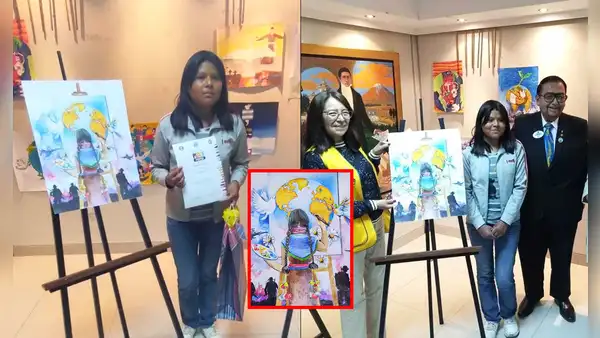 Niña juliaqueña representará al Perú en competencia internacional de arte 'Cartel de la paz'