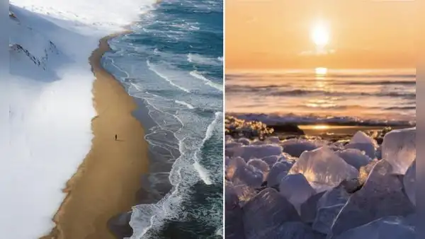 La increíble playa donde se unen el mar, arena y nieve: ¿dónde queda?