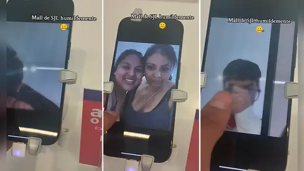 Mall de San Juan de Lurigancho: peruanos se toman fotografías con celulares en venta en el centro comercial