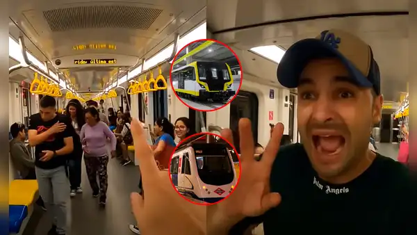 Español sube a la Línea 2 del Metro de Lima y lo compara con el de Madrid: “Incluso es más moderno”
