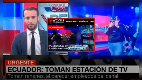 TC Televisión: así REACCIONARON los medios internacionales a la toma del canal 10 de Ecuador