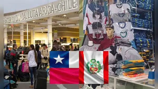 Chilenos cruzan hacia el Perú para comprar uniformes escolares de sus hijos en Tacna