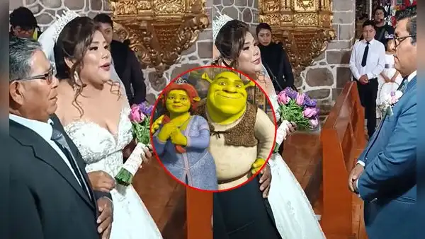 Novia le cantó icónica canción de la película ‘Shrek’ a su futuro esposo en el altar