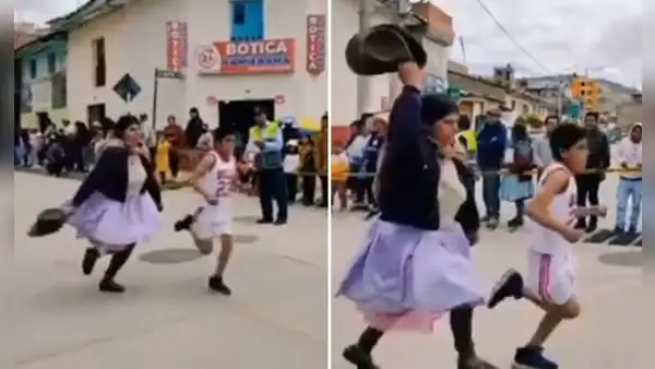 Madre es viral tras alentar y acompañar a su hijo en maratón de Huancavelica: “El amor es infinito”
