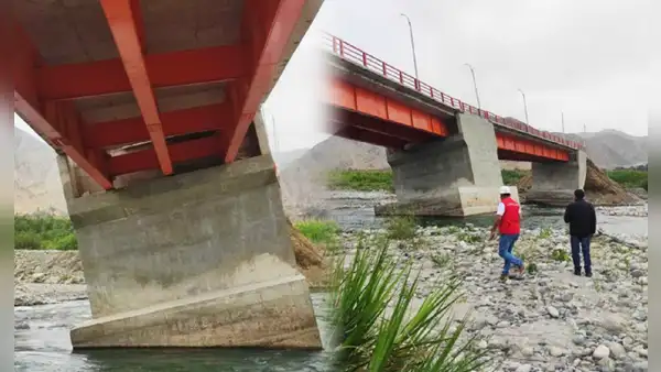 Puente Concón, la estructura construida hace 2 años que está a punto de colapsar en río de Lunahuaná