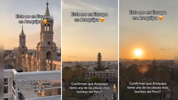 Joven visita Arequipa y queda impresionado con las calles de la Ciudad Blanca: “Parece Europa”