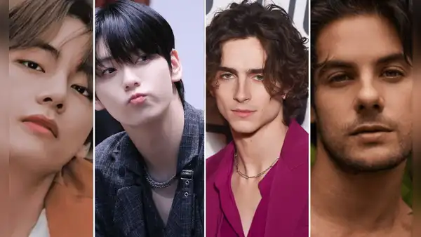 V de BTS y Soobin compiten contra Timothée Chalamet y Andrés Wiese para ser el rostro más bello 2024